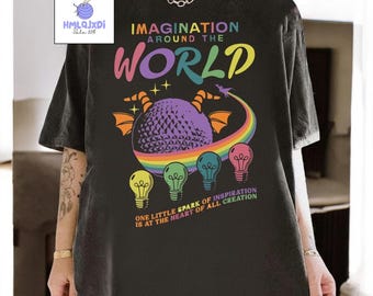 Epcot Imagination Around The World T-shirt, Disney Figment Shirt, Epcot International Festival of the Arts Shirt, Disney Family Trip Shirt