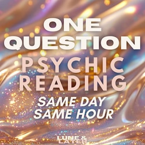 PSYCHIC READING, One Question Psychic Reading | Yes or No Answer | Same Hour Insight | No Tools Intuitive Reading | SPIRITUAL Guidance