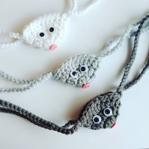 Crochet Nose Warmer,  mouse nose, adult nose warmers,  cute funny gifts,  nippy nose warmer
