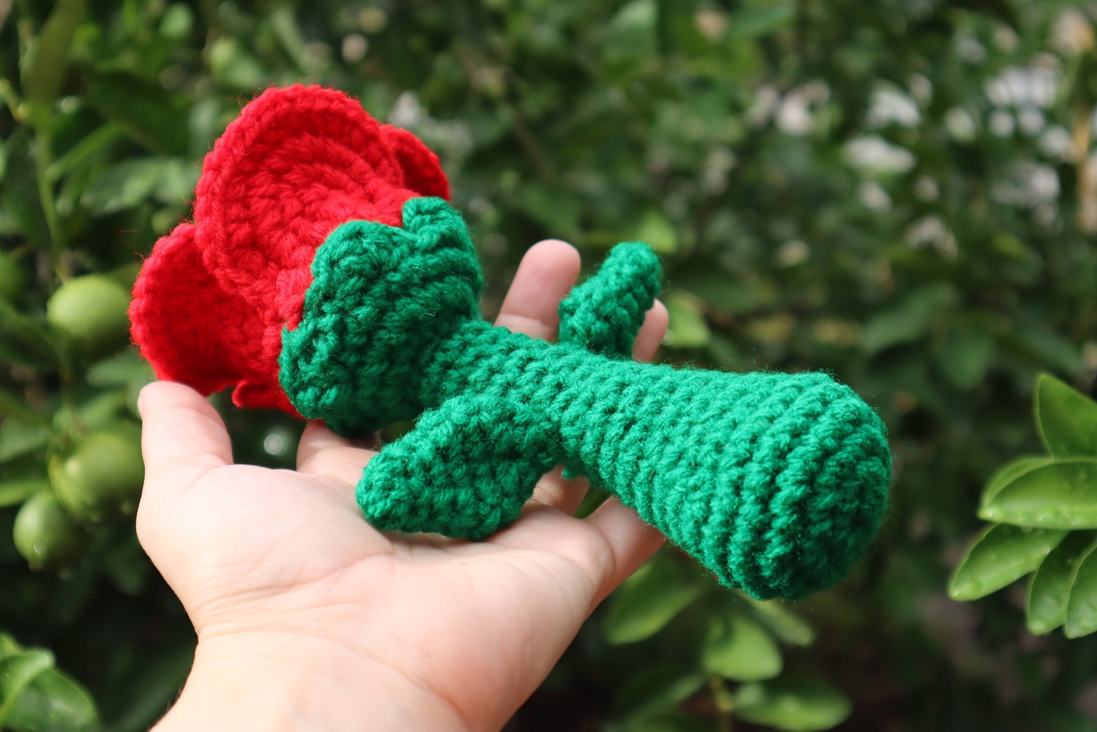 Rose Rattle Crochet Rose Rattle, Flower Rattle, Rose Amigurumi, Baby Rattles ...