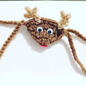 Reindeer nose warmer,  Christmas nose warmer,  nose warmer,  nippy nose, crochet nose warmer, nose cozy
