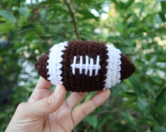 Football Crochet Toy, Amigurumi ball, Sports theme, Baby Rattle, Pretend Play, Soft Toys, Touch Down, Outdoor Play, Newborn Sport Photo prop
