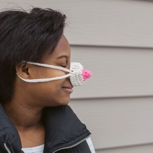 Crochet Nose Warmer, boob Nose Warmer, Adult nose warmer,  funny gifts,  joke gift,  gag gift,  stocking stuffer
