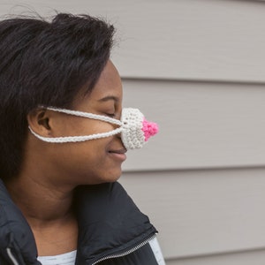 Crochet Nose Warmer, boob Nose Warmer, Adult nose warmer,  funny gifts,  joke gift,  gag gift,  stocking stuffer