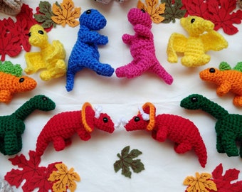 Hatching Dinosaur, crochet dinosaurs, t-rex, pterodactyl,  long neck,  triceratops, dinosaur,  dinosaur stuffy,  pretend play,  kids toys