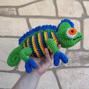Crochet Iguana, Lizard Amigurumi, Reptile Animals,  herbivore, Iguana plush toy, stuffed iguana, Chameleon, Gecko, Zoo Animals