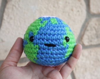 Earth, Crochet Earth, Solar System, Planet, Space Toy, Astrology Theme, Space Theme Plushy