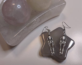 Skeleton Earrings, Halloween Earrings, Day of the dead, Skull, bones, earrings