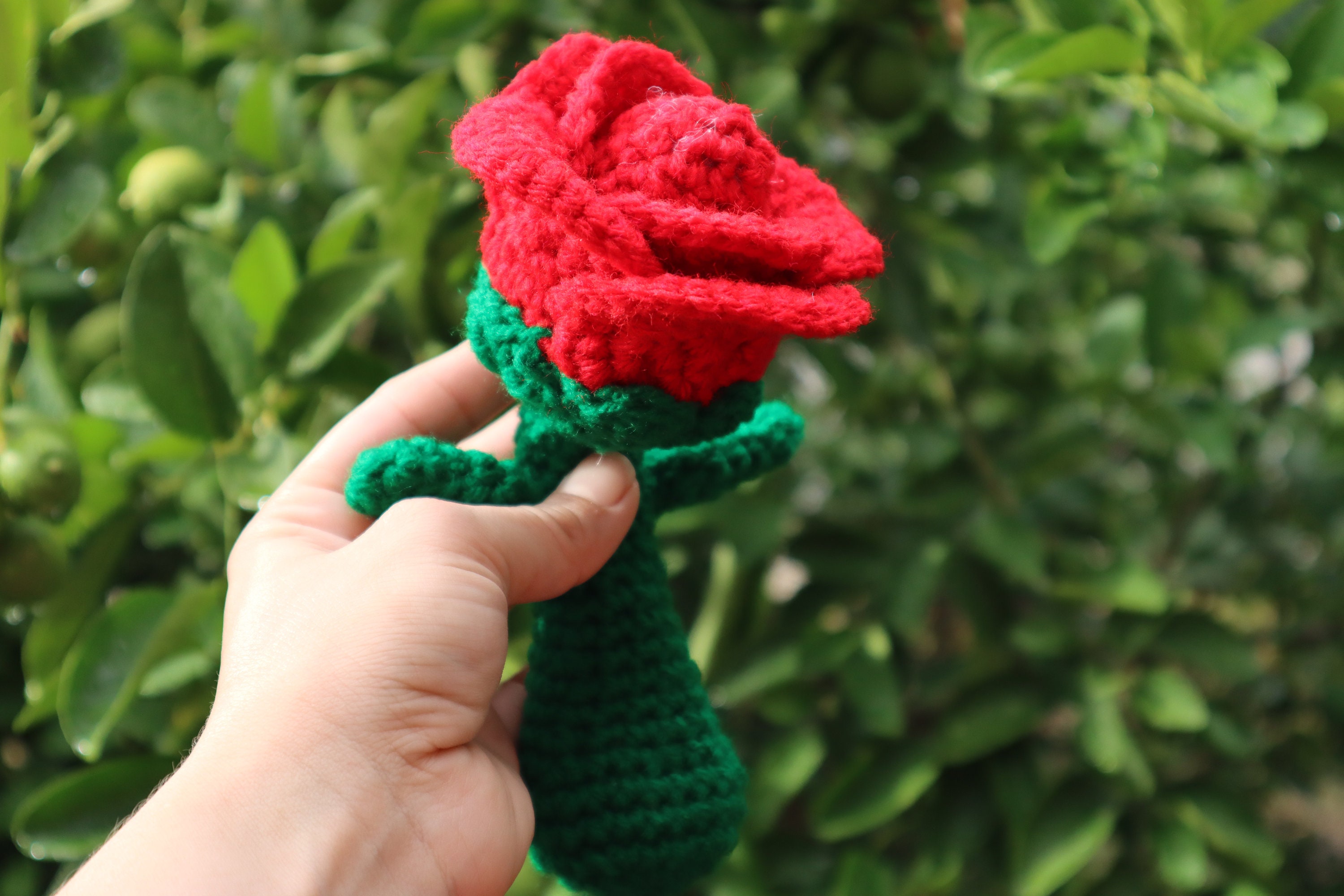 Rose Rattle Crochet Rose Rattle, Flower Rattle, Rose Amigurumi, Baby Rattles ...