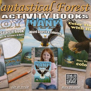 Recherche de mots et livre de coloriage Hank l'aigle – Forêt fantastique (PDF imprimable) image 9