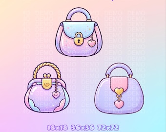 Channel points icon | Emotes | Purses | Twitch Kick | Digital Download.
