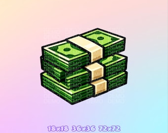 Channel points icon | Emote | Money stack | Twitch Kick | Digital Download.