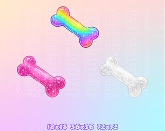 Twitch channel points icon Dog bone  | Comes in 3 colors and a bonus color | Digital download