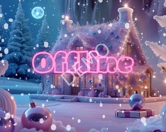 Animated Christmas Twitch Overlays, Streamer Panels