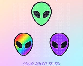 Channel points icon | Emotes | Alien | 3 colors | Twitch Kick | Digital Download.