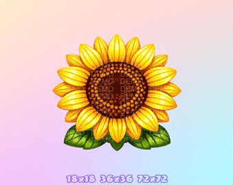 Channel points icon | Emote | Sunflower | Twitch Kick | Digital Download.