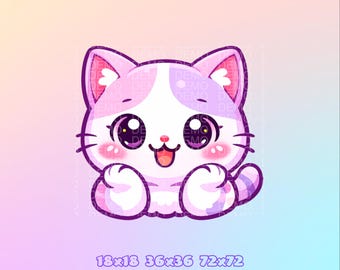 Twitch channel points icon | Emote | Dreamy Cat | Twitch, kick | Digital Download.