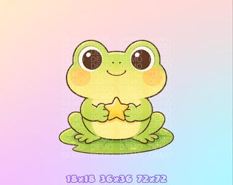 Twitch channel point icon | Emote | Frog | Twitch Kick | Digital Download.