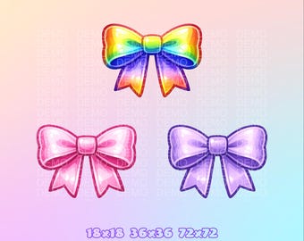 Channel Points icons | Emotes | Bows | For Twitch, Kick | Digital Download.