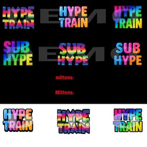 Twitch Animated Emotes Pack. Hype Train. Sub Hype. Bundle Pack. Colorful Rainbow Colors. Static . Bonus emote included. Kick