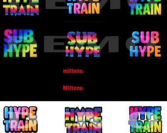 Twitch Animated Emotes Pack. Hype Train. Sub Hype. Bundle Pack. Colorful Rainbow Colors. Static . Bonus emote included. Kick