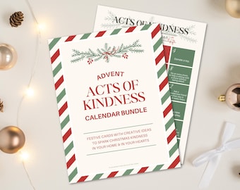 Advent Acts of Kindness Calendar Bundle (Printable Download)