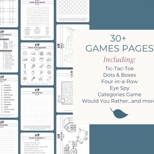 Travel Entertainment Kit Restaurant Activities Bundle Digital Download Printable Format Kids Busy Book Collection Family Dining Helper Children Engagement Tools Mealtime Boredom Buster Portable Activity Pack Vacation Entertainment Solution