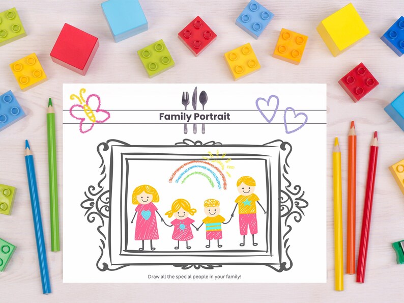 Restaurant Activity Bundle Digital Download Printable Activities Kids Busy Book Dinner Games Family Entertainment Travel Kit Children Party image 8