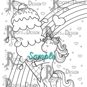 Instant Download Cute Kawaii Dessert Coloring page bundle Coloring Page or Print image 3