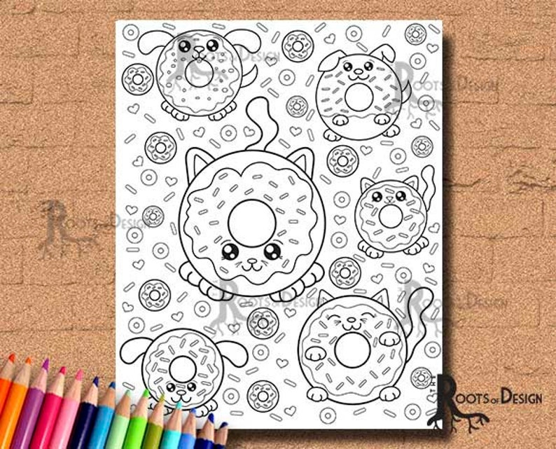 65 Donut Cat Coloring Pages Pictures 65 Donut Cat Coloring Pages Pictures