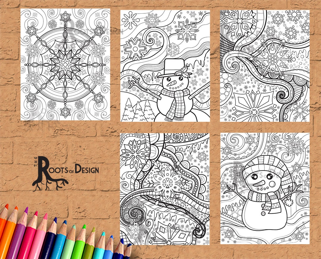Giant Coloring Poster Winter Color By Number, Winter Coloring Pages ...