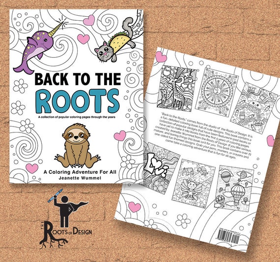 Download Instant Download Coloring Book Back To The Roots Coloring Etsy