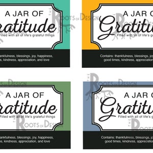 INSTANT DOWNLOAD Jar of Grateful printable Jar label- Great gag gift or perfect for the Holidays, Birthdays, and more