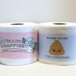DOWNLOAD IMMEDIATO Etichetta per carta igienica stampabile - Ottimo regalo divertente o perfetto per le vacanze, Natale, compleanni, White Elephant e altro ancora