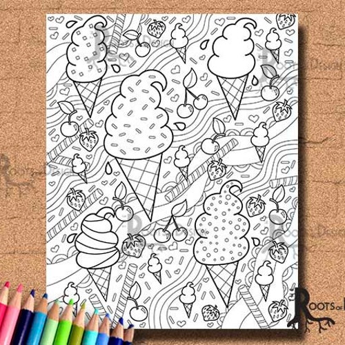 INSTANT DOWNLOAD Coloring PAGE Sea Turtle Page Print Doodle - Etsy