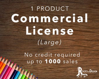 Licencia comercial amplia para usar en UNA página de diseño/coloreado de The Roots of Design - Hasta 1000 ventas