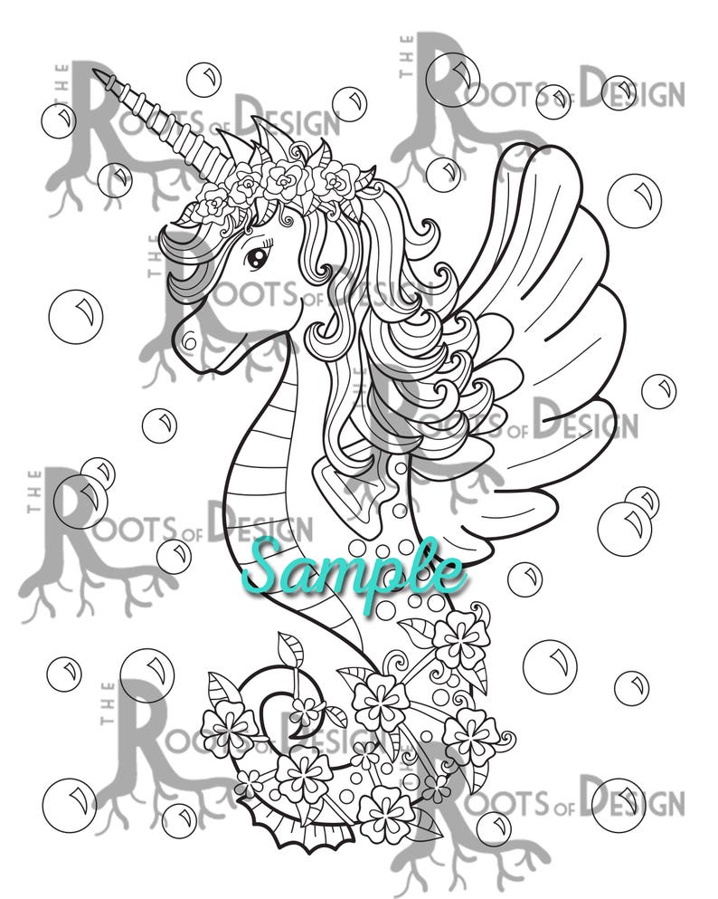 INSTANT DOWNLOAD Coloring Page Unicorn Ice Cream Print | Etsy