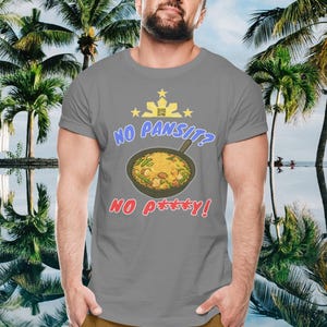 No Pansit, No P - Filipino Food, Funny Tee, Food Menu, Unisex Shirt, Jersey Tee, Foodie Gift