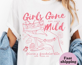 Girls Gone Mild Bachelorette Party Shirt: Spa Sleepover, Bridesmaid Gift