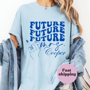 Personalized Bachelorette Bride Comfort Colors Shirt: Future Mrs. Tee