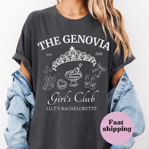 Genovia Bachelorette Party Shirt: Custom Bridal Social Club - Comfort Colors