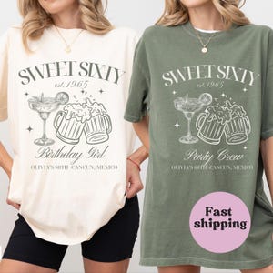 Comfort Colors 60th Birthday Shirt: Custom Cocktail Party Tee
