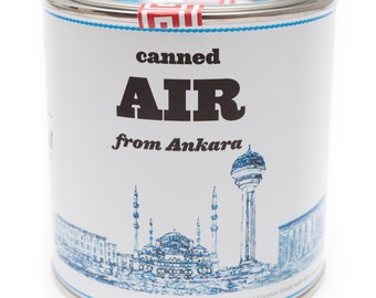 Original Canned Air From Ankara, Turkey, gag souvenir, gift, memorabilia