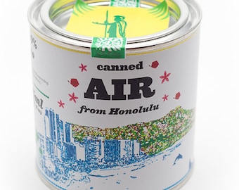 Original Canned Air From Honolulu, Hawaii, USA, gag souvenir, gift, memorabilia