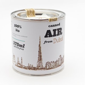 Original Canned Air From Dubai, gag souvenir, gift, memorabilia image 1