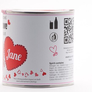 CUSTOM Original Canned Love Spirit Customized Valentine's Day Gift, gag souvenir, gift, memorabilia, love image 3