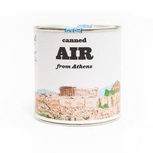 Original Canned Air From Athens, Greece, Gag Souvenir, Travel Gift, Travel Memorabilia, Athens Gift, Greece Gift, Athens Souvenir, Joke, Fun