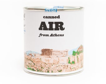 Original Canned Air From Athens, Greece, Gag Souvenir, Travel Gift, Travel Memorabilia, Athens Gift, Greece Gift, Athens Souvenir, Joke, Fun