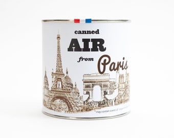 Original Canned Air From Paris, gag souvenir, gift, memorabilia