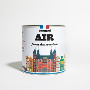 Original Canned Air From Amsterdam, Netherlands, gag souvenir, gift, memorabilia